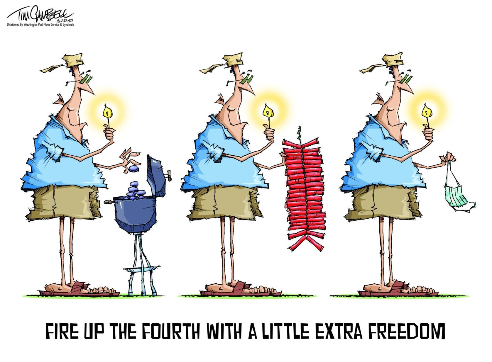 Tim Campbell cartoon